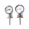 Bimetall-Thermometer mit vertikaler Temperaturanzeige aus Edelstahl