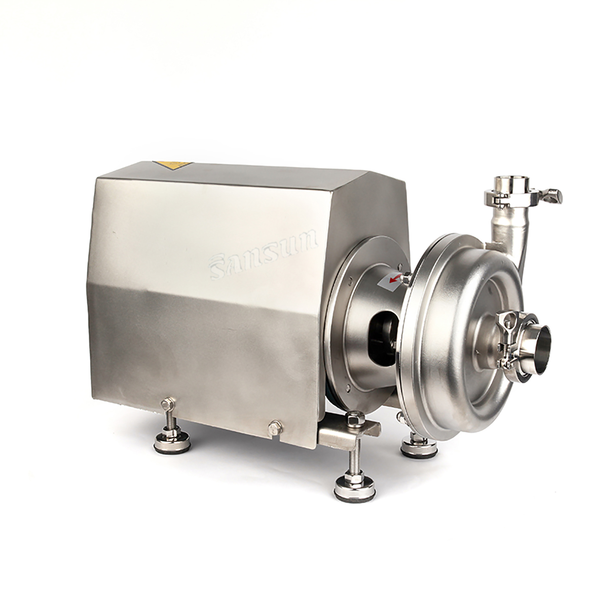 SS 304/316L Lebensmittelqualität Sanitärer Zentrifugalwasserpumpe mit Motor